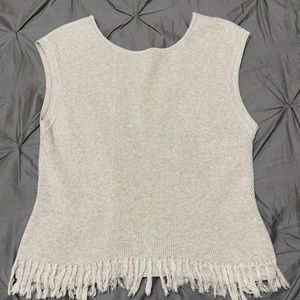 Lilly Pulitzer Gray Fringe Sleeveless - XL